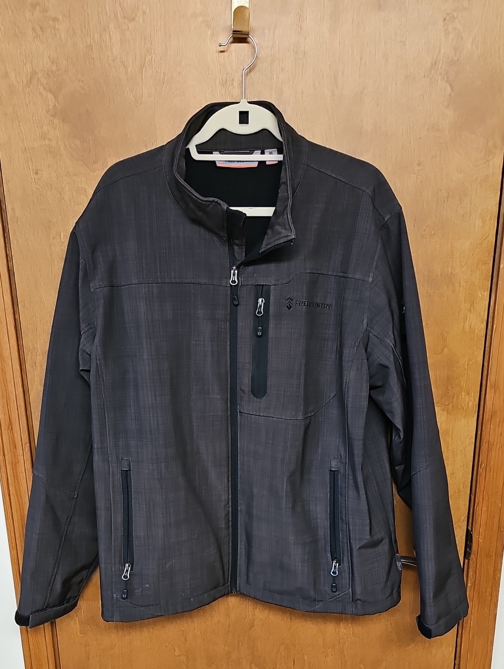 Free Country Charcoal Black Lightweight Softshell Jacket